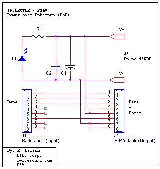 Power  Gigabit Ethernet on The Injecter Ps48 Kit Design As A High Speed Ethernet Power Injector